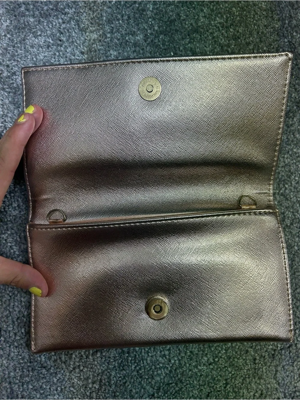 Crystal-Embellished Silver Evening Clutch